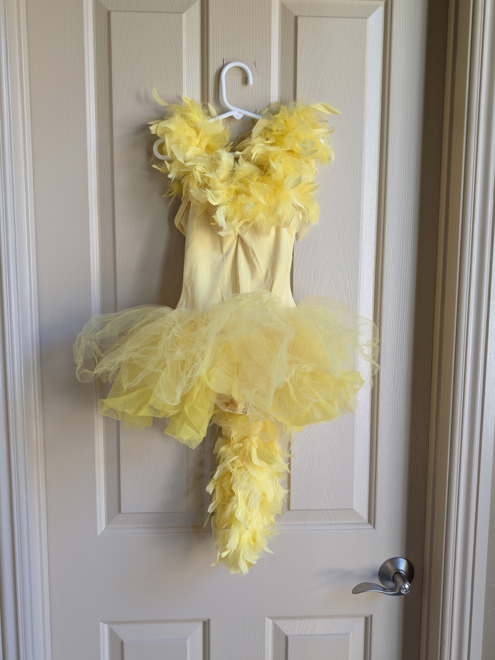 Yellow Feathered Dance/Dress-up/Halloween Costume